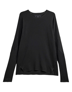 Y 3 длинный рукав панельный свитшот, черный Y-3