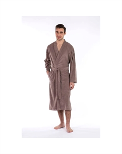 Фрамсон махровый халат Легкий мужской халат Особенно легкий халат из джерси, серо-коричневый Framsohn frottier