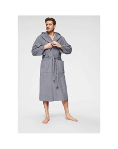 Мужской халат Danny, стандартная длина и увеличенная длина, также в очень длинном варианте, гостиничный халат 1 шт., с логотипами, мужской халат из 100% хлопка, размеры S-4XL, серый Bruno banani