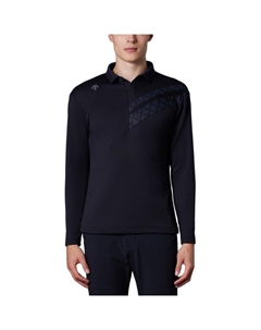 Мужская поло GOLFHEAT NAVI, черный Descente