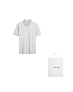Мужская поло, белый Calvin klein