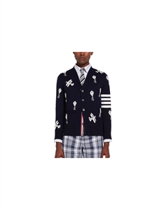 Кардиган Sky Icons 4 Bar, синий Thom browne