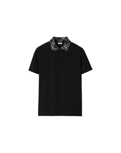 Поло с отложным воротником, черный Burberry