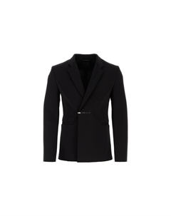 Однобортный длинный пиджак, черный Givenchy
