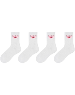 Носки Mid Calf мужские 4 пары, белый Reebok