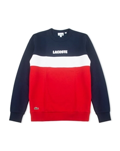 Свитшот мужской красный/белый/синий Lacoste