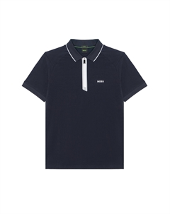 Boss Philix хлопковая поло, синий Hugo boss