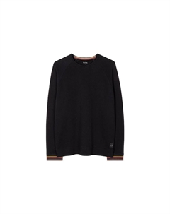 Свитшот с вышитым узором, черный Paul smith