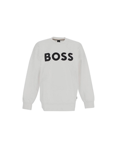 Свитшот с принтом логотипа, белый Hugo boss