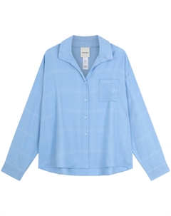 Женская пижамная блузка, синий Calvin klein