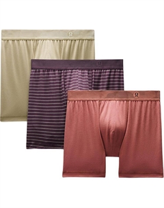 Мужские трусы 3 штуки, серый/хаки Lululemon