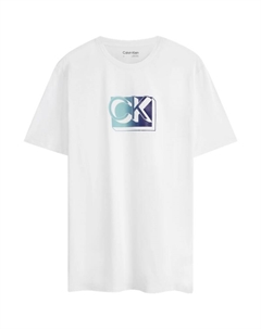 Футболка YAA Moon White мужская Calvin klein