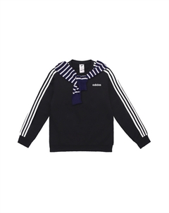 Свитшот мужской с 3 полосками, черный Adidas