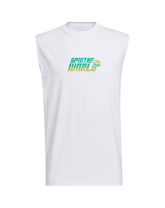 Баскетбольный топ SS25 мужской, белый Adidas