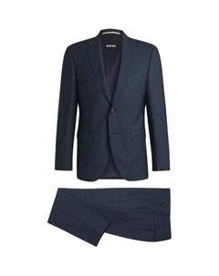 Мужской деловой костюм темно-синий Hugo boss