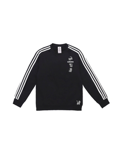 Свитшот мужской с 3 полосками, черный Adidas