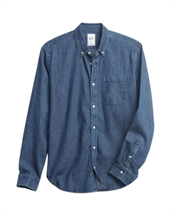 Мужская рубашка, синий Gap