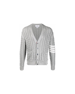 Трикотажный свитер мужской серый Thom browne