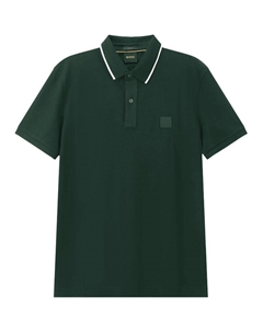 Поло с нашивкой Boss Logo, зеленый Hugo boss