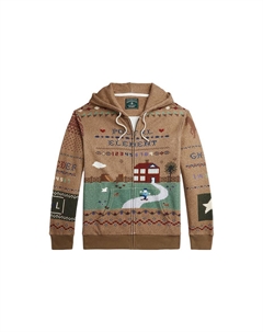 Свитшот мужской коричневый Polo ralph lauren