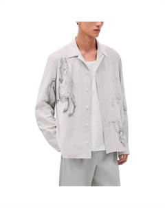 Кожаная куртка мужская cement HERMES, Cement Hermès