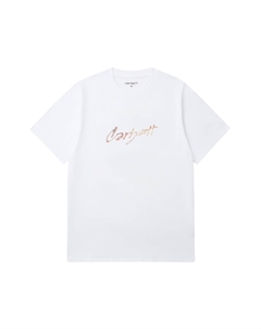 Футболка S/S Drip Script, белый Carhartt wip