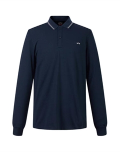 Поло с вышитым логотипом, синий Paul & shark