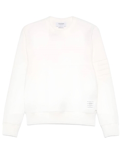 Свитшот с круглым вырезом, белый Thom browne