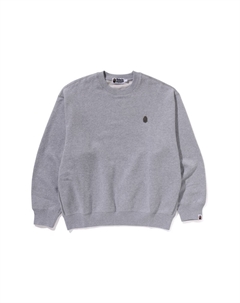 Свитшот с нашивкой Logo, серый A bathing ape®