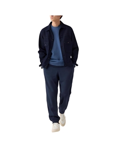 Повседневные брюки мужские темно-синие Uniqlo