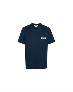 Футболка мужская синяя Msgm