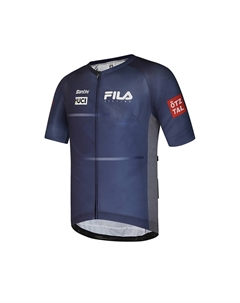 Велосипедный джемпер мужской темно-синий Fila