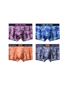 Трусы Cordura мужские, 4 шт, темно-серый Lee