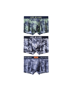 Трусы Cordura мужские, 3 шт, темно-серый Lee