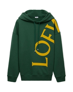 Худи расслабленного кроя, темно-зеленый Loewe