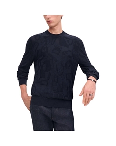 HERMES Свитер мужской синий Hermès