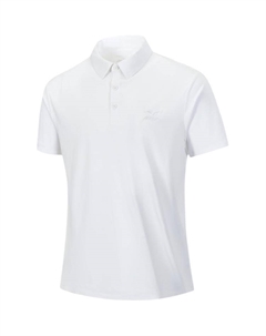 Мужская поло, белый Mizuno