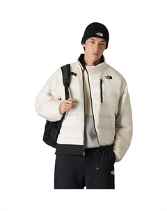 Пуховик мужской, белый/черный The north face