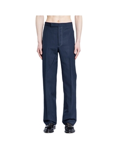Низкие брюки прямого кроя, синий Thom browne