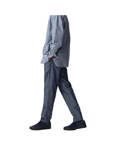 Повседневные брюки мужские темно-синие Uniqlo