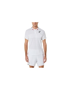 Белая поло для мужчин Asics