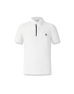 Гольф серия поло мужское нефритово-белое Fila