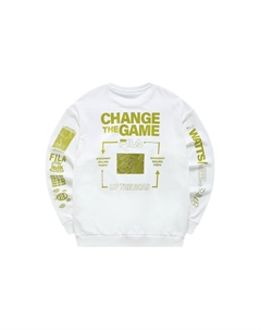 Свитшот мужской стандартный белый Fila fusion