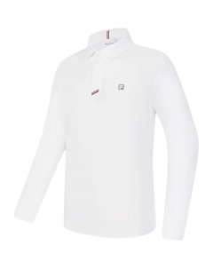 Гольф серия поло мужское нефритово-белое Fila