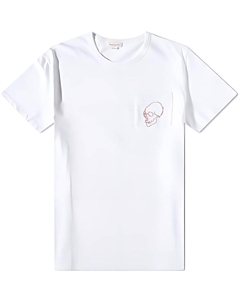 Белая футболка мужская SS23 Alexander mcqueen