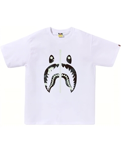 Футболка с принтом Shark, белый A bathing ape®