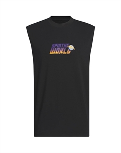 Баскетбольный топ SS25 мужской, черный Adidas