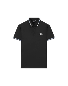 Мужская поло, черный Mizuno