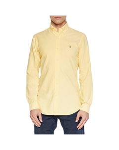 Мужская желтая рубашка SS24 Polo ralph lauren