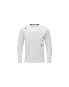 Тренировочный джемпер мужской, белый Descente